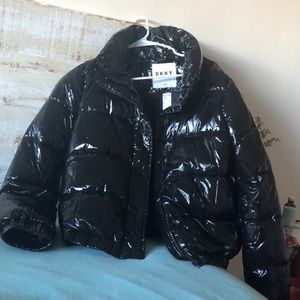 DKNY puffy shiny jacket